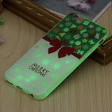 Luminous Cute Cartoon Christmas Santa Claus Phone Cases