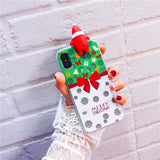 Luminous Cute Cartoon Christmas Santa Claus Phone Cases