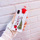 Luminous Cute Cartoon Christmas Santa Claus Phone Cases