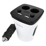 HOCO Z11 Digital Display 2 USB Cup Car Charger Power Adatper Cigarette Lighter Splitter for Mobile Phone Car Charger Promotion