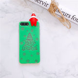Luminous Christmas Santa Claus Soft Phone Cases