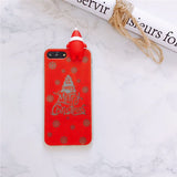 Luminous Christmas Santa Claus Soft Phone Cases