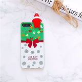 Luminous Christmas Santa Claus Soft Phone Cases