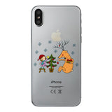 Clear Christmas Theme Cartoon Design Phone Case