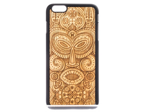MMORE Wood Tribal Mask Phone case