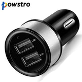 Powstro Smart Fuse Circuit-Breaker Protection Dual USB Port 5V 3.1A Car Charger For Mobile Phones Tablet PC charger