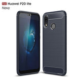 Huawei P20 Lite Case Cover Shockproof Carbon Fiber Bumper Rugged TPU Silcone Protector Case Cover For Huawei P20 Lite/Pro