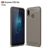Huawei P20 Lite Case Cover Shockproof Carbon Fiber Bumper Rugged TPU Silcone Protector Case Cover For Huawei P20 Lite/Pro