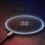 10W Qi Fast Wireless Charging Pad with LED Breathing Light