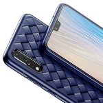 Baseus Luxury Pattern Case For Huawei P20 Creative Grid Weaving Silicone Case For Huawei P20 Pro Ultra Thin Phone Accessories