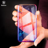 Case For iPhone X 8 7 6 6S 5 5S SE Baseus Ultra Thin Gradient Hard PC Cover For Samsung Galaxy S9 S8 Plus Note 8 Huawei Mate 10