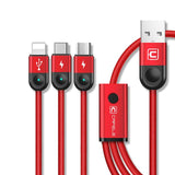 Cafele 3in1 LED Lighting USB Cable