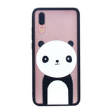 Giant Panda Shape Phone Case Soft Ultrathin TPU Case Embossment Varnish Design Drop-proof Phone Case Shell for Huawei