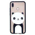 Giant Panda Shape Phone Case Soft Ultrathin TPU Case Embossment Varnish Design Drop-proof Phone Case Shell for Huawei