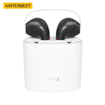 AMTERBEST Custom Product Coloured drawing Bluetooth Earphone Twins Bluetooth V4.2 Stereo Headset Earphone for Bluetooth device