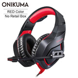 ONIKUMA K1 PS4 Gaming Headset casque Wired PC Stereo Earphones Headphones with Microphone for New Xbox One/Laptop Tablet Gamer