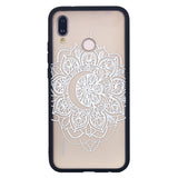 Lace Phone Case Soft Bumper Case Embossment Varnish Phone Cover Decorative Bumper Cover for Huawei