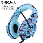 ONIKUMA K1 PS4 Gaming Headset casque Wired PC Stereo Earphones Headphones with Microphone for New Xbox One/Laptop Tablet Gamer
