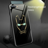 Super Hero Luminous Glass Phone Case
