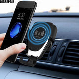 NEW Car Mount Qi Wireless Charger For iPhone XS Max X XR 8 Fast Wireless Charging Car Phone Holder For Samsung Note 9 S9 S8