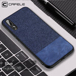 CAFELE TPU Fabric Case for Huawei P20 Pro Lite Anti-knock Protective Case for Huawei P20 Seamless Business Soft Cover