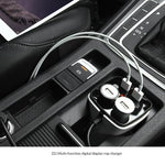 HOCO Z11 Digital Display 2 USB Cup Car Charger Power Adatper Cigarette Lighter Splitter for Mobile Phone Car Charger Promotion