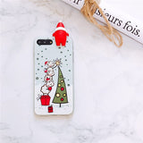 Luminous Christmas Santa Claus Soft Phone Cases