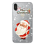 Clear Christmas Theme Cartoon Design Phone Case